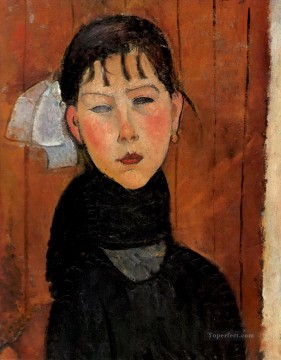 アメデオ・モディリアーニ Painting - 民衆の娘マリー 1918年 アメデオ・モディリアーニ